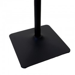 Τραπέζι μπαρ Vegas pakoworld MDF μαύρο-πόδι μαύρο70x70x70-91.5εκ