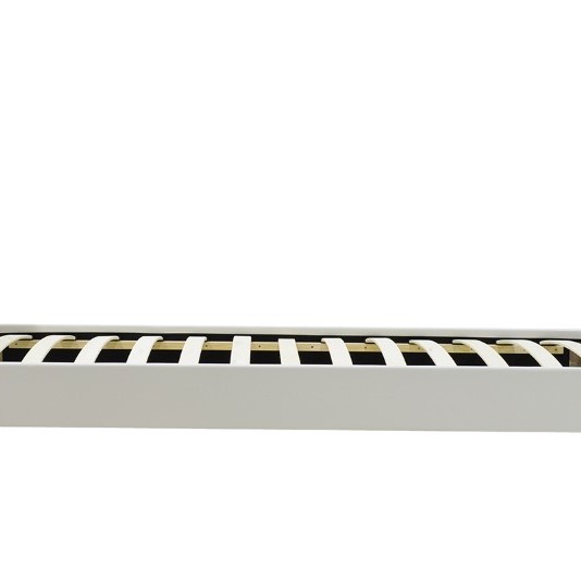 Κρεβάτι Nevil pakoworld 100x200 PU χρώμα λευκό ματ