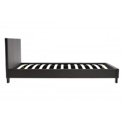 Bed Nevil pakoworld PU dark brown matte 100x200 Bed Nevil pakoworld PU dark brown matte 100x200