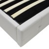 Κρεβάτι Roi pakoworld 160x200 PU λευκό ματ + αποθηκευτικό χώρο