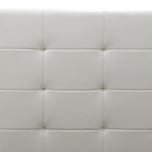 Κρεβάτι Roi pakoworld 160x200 PU λευκό ματ + αποθηκευτικό χώρο