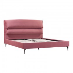 Double bed Aryna pakoworld velvet in rotten apple color 160x200cm Double bed Aryna pakoworld velvet in rotten apple color 160x200cm