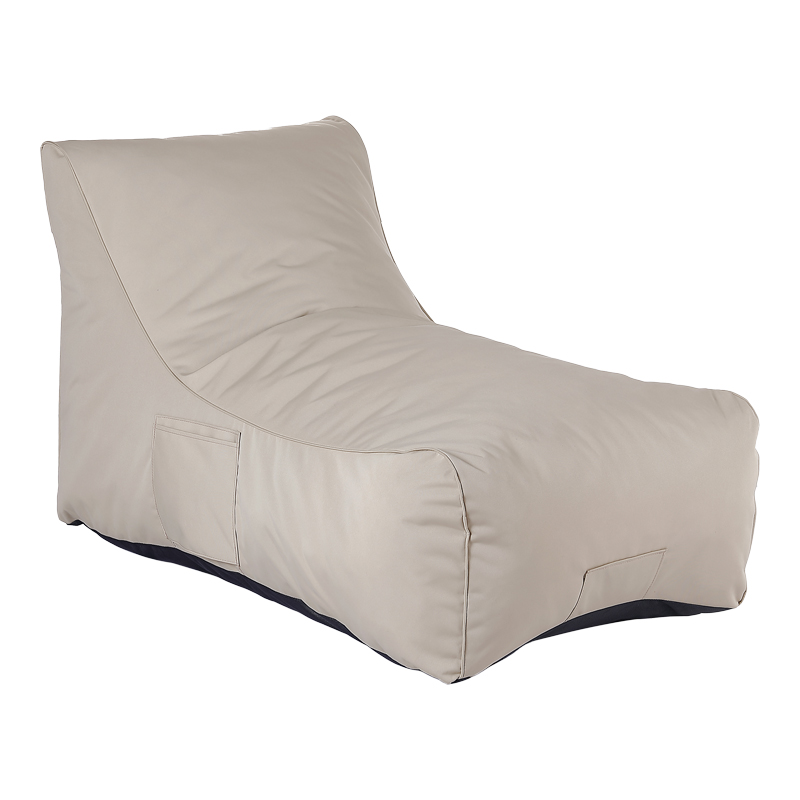 Professional Bean bag lounger Otenda pakoworld in beige color 67x110x65cm