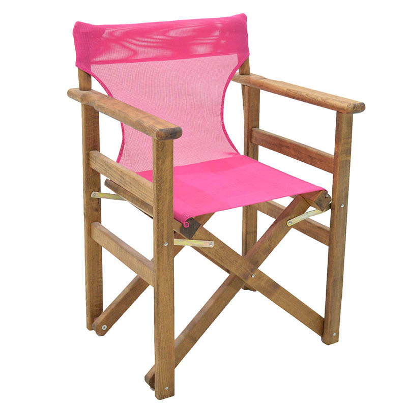 transparent fabric Nexus pakoworld for director's chairs color fuchsia for professional use 46/57x1x80cm