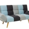 Sofa-bed 3-seater Freddo pakoworld with colorful fabric 182x81x84cm