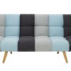 Sofa-bed 3-seater Freddo pakoworld with colorful fabric 182x81x84cm