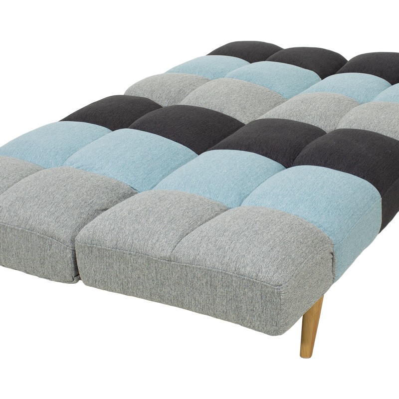 Sofa-bed 3-seater Freddo pakoworld with colorful fabric 182x81x84cm