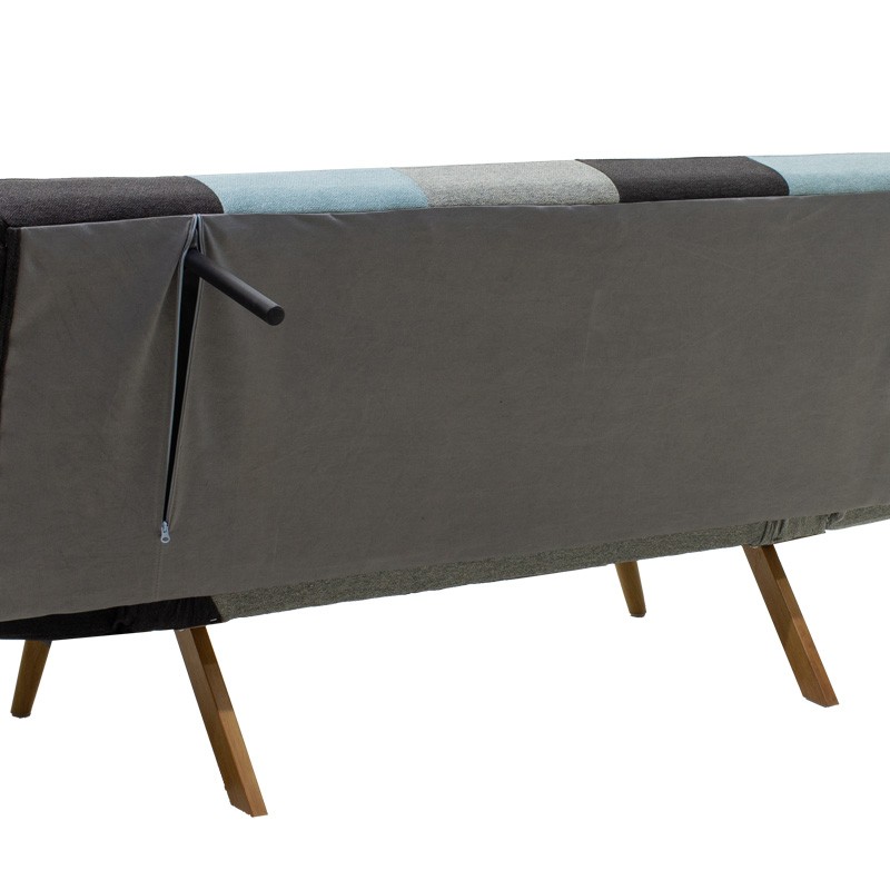 Sofa-bed 3-seater Freddo pakoworld with colorful fabric 182x81x84cm