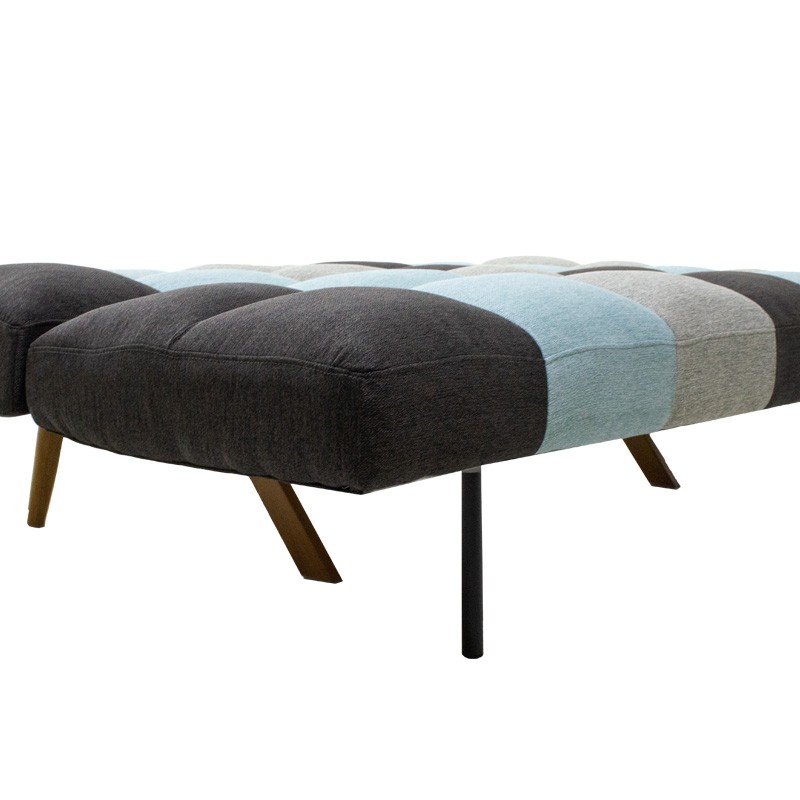 Sofa-bed 3-seater Freddo pakoworld with colorful fabric 182x81x84cm