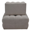 Πολυθρόνα-κρεβάτι Jelica pakoworld γκρι-μπεζ ύφασμα 88x110x86εκ