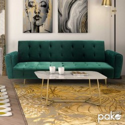 Coffee table Paris pakoworld glass 8mm marble pattern-golden 120x80x45cm Coffee table Paris pakoworld glass 8mm marble pattern-golden 120x80x45cm
