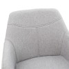 Πολυθρόνα Nasima pakoworld ύφασμα γκρι-φυσικό 57x58x84εκ