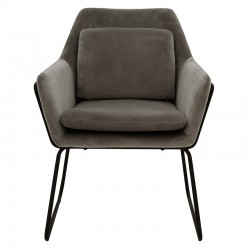Armchair Mira pakoworld anthracite-black 65x69x86cm Armchair Mira pakoworld anthracite-black 65x69x86cm