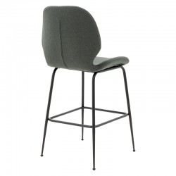 Bar Stool Impel metal black legs-fabric dark grey Bar Stool Impel metal black legs-fabric dark grey