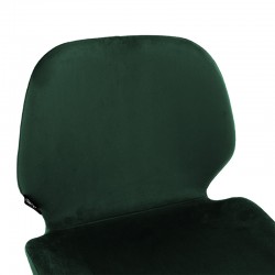 Bar stool Impel pakoworld metallic gold-velvet dark green Bar stool Impel pakoworld metallic gold-velvet dark green