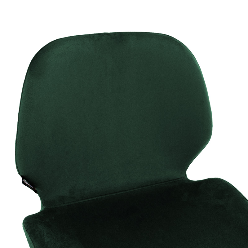 Bar stool Impel pakoworld metallic gold-velvet dark green Bar stool Impel pakoworld metallic gold-velvet dark green