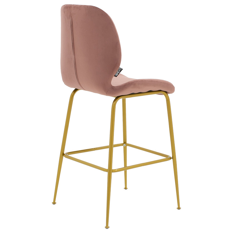 Bar Stool Impel metal golden legs-velvet rotten apple Bar Stool Impel metal golden legs-velvet rotten apple