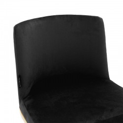 Bar Stool Impartial metal golden legs-velvet black Bar Stool Impartial metal golden legs-velvet black