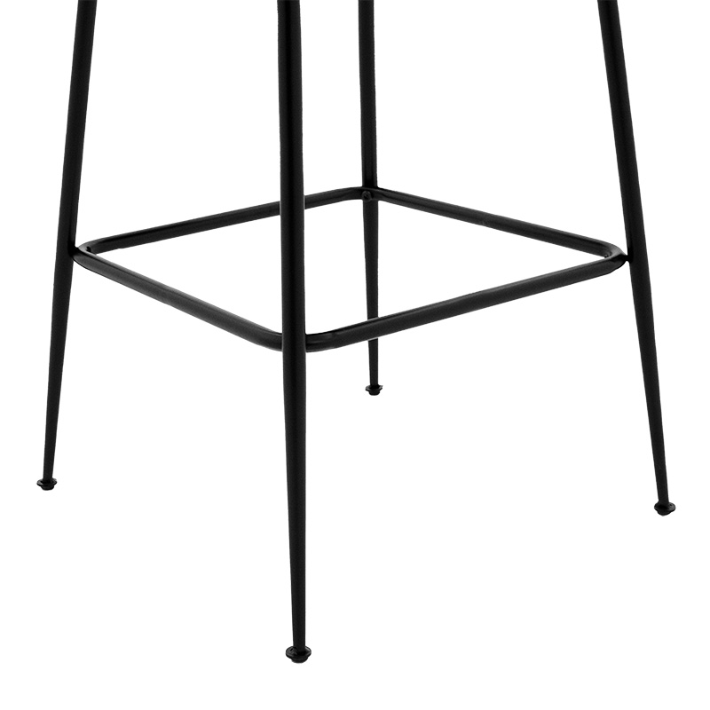 Bar Stool Kudos metal black legs-velvet black Bar Stool Kudos metal black legs-velvet black