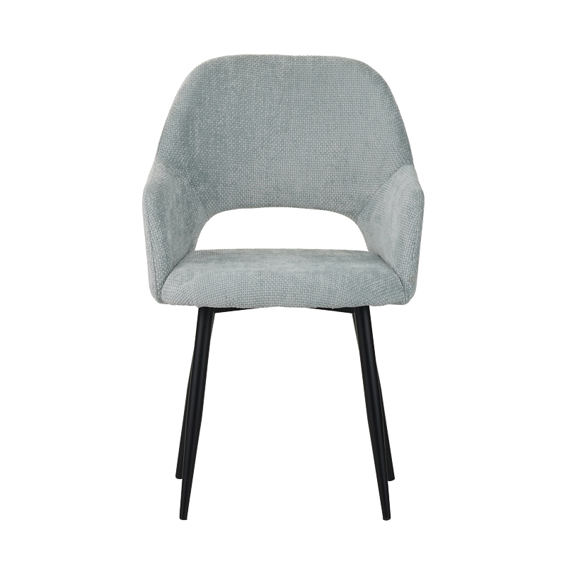 Factols Inart armchair light green fabric-leg black metal 53x61x84cm Factols Inart armchair light green fabric-leg black metal 53x61x84cm