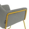 Armchair Mira pakoworld grey-golden 65x69x86cm