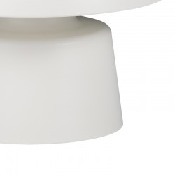 Coffee table Ginoze Inart 2 pieces set in white color metal Coffee table Ginoze Inart 2 pieces set in white color metal