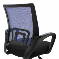 Berto II pakoworld office chair with mesh fabric in blue-black shade 60x48x85-95cm Berto II pakoworld office chair with mesh fabric in blue-black shade 60x48x85-95cm