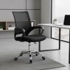 Berto II pakoworld office chair recline with mesh fabric in black shade 60x48x85-95cm