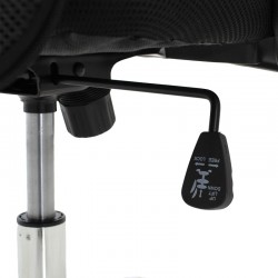 Office chair Joel II pakoworld fabric mesh in black shade 61x59x109.5-123cm Office chair Joel II pakoworld fabric mesh in black shade 61x59x109.5-123cm