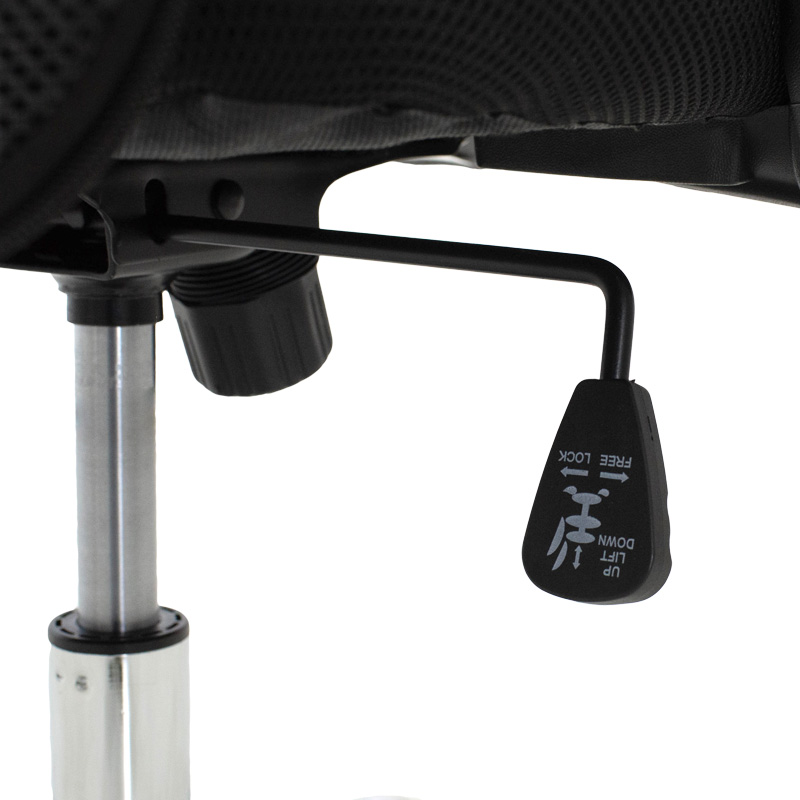 Office chair Joel II pakoworld fabric mesh in black shade 61x59x109.5-123cm Office chair Joel II pakoworld fabric mesh in black shade 61x59x109.5-123cm