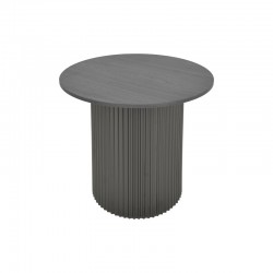 Βοηθητικό τραπέζι Dovel pakoworld mdf σε μαύρη απόχρωση Φ50x45εκ