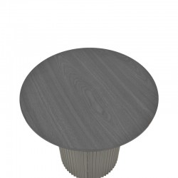 Βοηθητικό τραπέζι Dovel pakoworld mdf σε μαύρη απόχρωση Φ50x45εκ