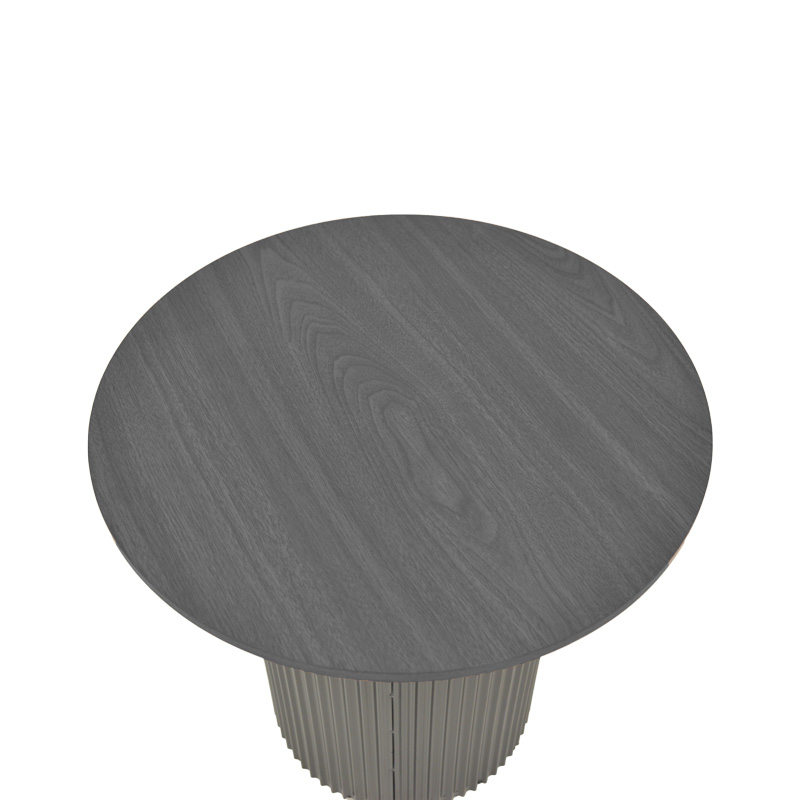 Βοηθητικό τραπέζι Dovel pakoworld mdf σε μαύρη απόχρωση Φ50x45εκ