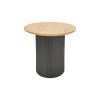 Dovel pakoworld side table mdf in sonoma-black metal D50x50cm