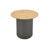 Dovel pakoworld side table mdf in sonoma-black metal D50x50cm