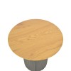 Dovel pakoworld side table mdf in sonoma-black metal D50x50cm