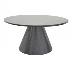 Donda pakoworld coffee table mdf in black shade D80x45cm