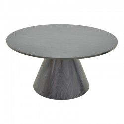 Donda pakoworld coffee table mdf in black shade D80x45cm