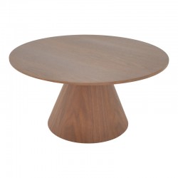 Donda pakoworld coffee table mdf in walnut shade D80x45cm