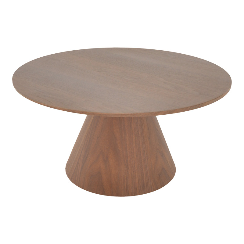Donda pakoworld coffee table mdf in walnut shade D80x45cm