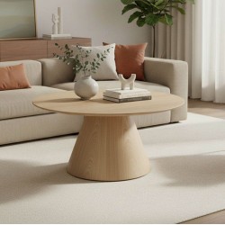 Donda pakoworld coffee table mdf in sonoma shade D80x45cm