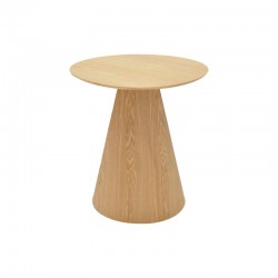 Βοηθητικό τραπέζι Donda pakoworld mdf sonoma Φ45x50εκ