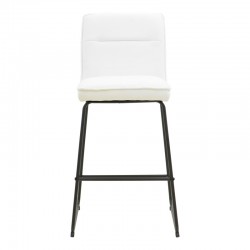 Bar stool Essential pakoworld beige fabric-black metal leg 53x64.5x107cm Bar stool Essential pakoworld beige fabric-black metal leg 53x64.5x107cm