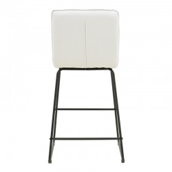 Bar stool Essential pakoworld beige fabric-black metal leg 53x64.5x107cm Bar stool Essential pakoworld beige fabric-black metal leg 53x64.5x107cm