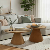 Donda pakoworld mdf metal coffee table set of 2 sonoma
