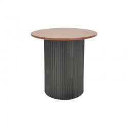 Dovel pakoworld mdf coffee table set of 2 walnut-black