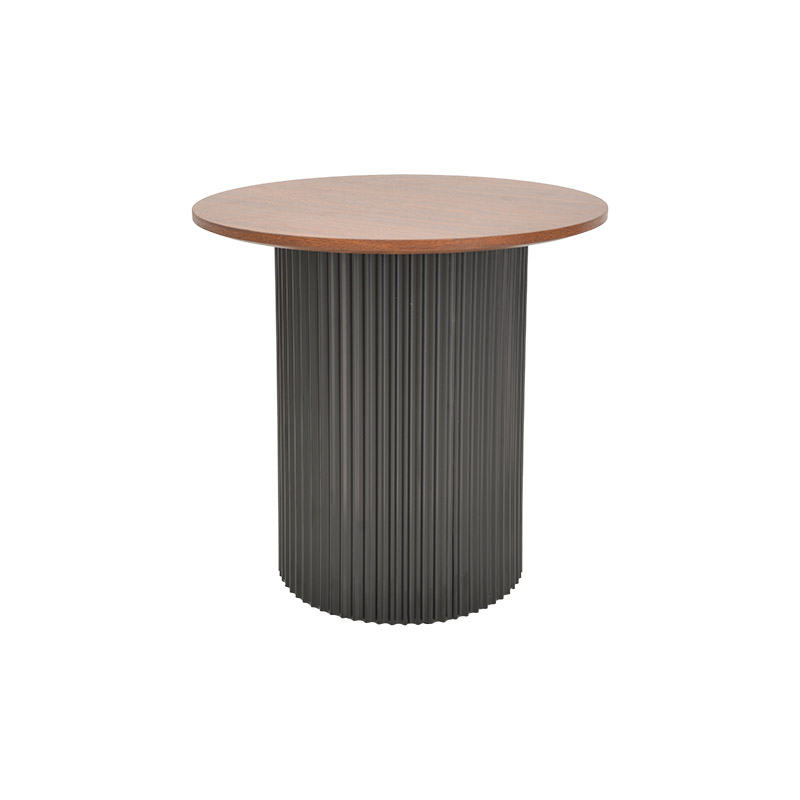 Dovel pakoworld mdf coffee table set of 2 walnut-black