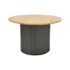 Dovel pakoworld mdf coffee table set of 2 sonoma-black metal