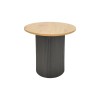 Dovel pakoworld mdf coffee table set of 2 sonoma-black metal