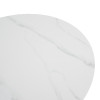 Τραπέζι Franzel pakoworld sintered stone σε όψη μαρμάρου-mdf σε φυσική απόχρωση Φ120x75εκ